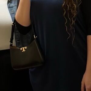 Slim Eleanor Pebble Leather Shoulder Bag